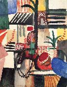 August Macke Mann mit Esel oil on canvas